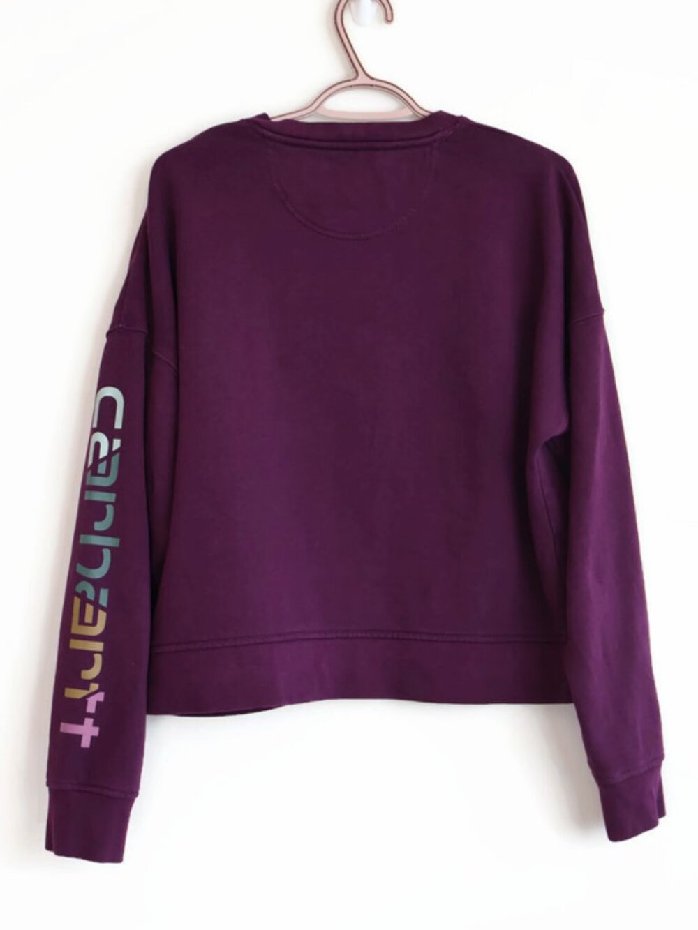 Size M - Carhartt TENCEL™ Fiber Series - Sleeve Graphic Sweatshirt - Eggplant - Picture 3 of 16